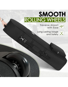 Bolsa de Viaje para Golf DAREKUKU 127x38x25.4cm Negra 2