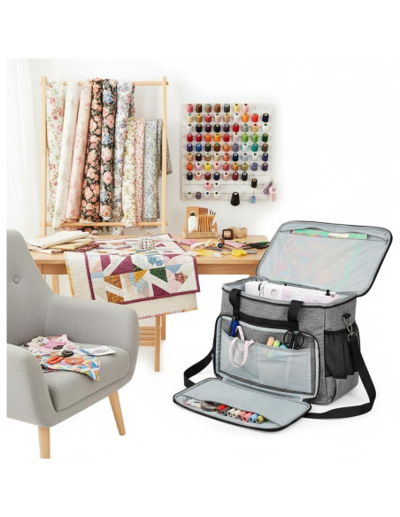 Funda de Transporte para Máquina de Coser Elsjoy 43.2x22.9x31.8cm