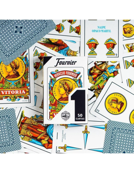 Baraja Española Fournier F20991 - 50 Cartas Colores Aleatorios