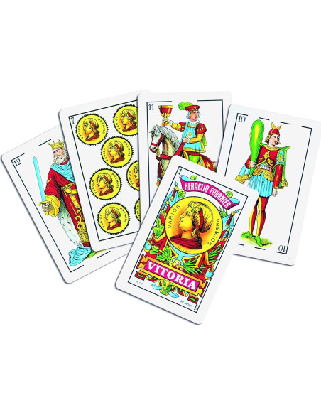 Baraja Española Fournier F20991 - 50 Cartas Colores Aleatorios