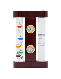 Estación Meteorológica Analógica JINGYUE 4 en 1 con Termómetro y Reloj