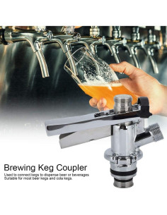 Acoplador de Barril de Cerveza Tnfeeon Tipo G5/8 Acero Inoxidable 2