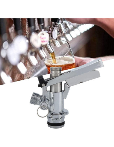 Acoplador de Barril de Cerveza Tnfeeon Tipo G5/8 Acero Inoxidable