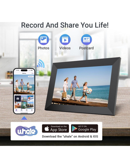 Marco de Fotos Digital Pixedge 10.1" WiFi 16GB Pantalla IPS