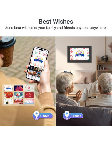 Marco de Fotos Digital Pixedge 10.1" WiFi 16GB Pantalla IPS