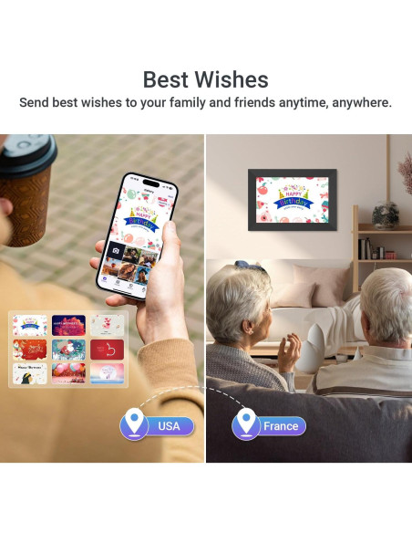 Marco de Fotos Digital Pixedge 10.1" WiFi 16GB Pantalla IPS