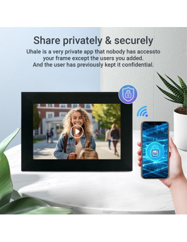 Marco de Fotos Digital Pixedge 10.1" WiFi 16GB Pantalla IPS
