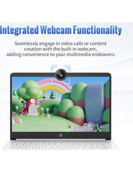 Portátil HP 14" Intel Celeron 16GB RAM 64GB SSD Blanco