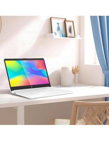 Portátil HP 14" Intel Celeron 16GB RAM 64GB SSD Blanco