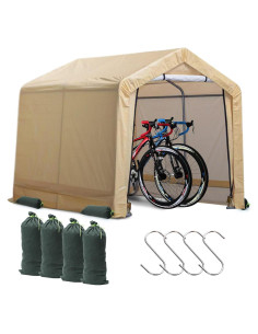 Cobertizo de Almacenamiento Exterior Weather Fast 243 cm Amarillo