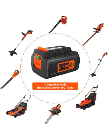 Batería de Litio 40V 3.0Ah Black+Decker Reemplazo S SKSTYLE
