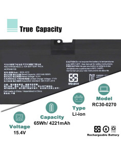 Batería Razer RC30-0270 para Laptop Blade 15 2018-2019 2