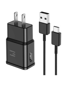 Cargador Rápido Samsung 15W + Cable USB Tipo C 2m Negro