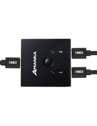 Conmutador HDMI AMANKA 4K 2 Puertos Bi-Direccional
