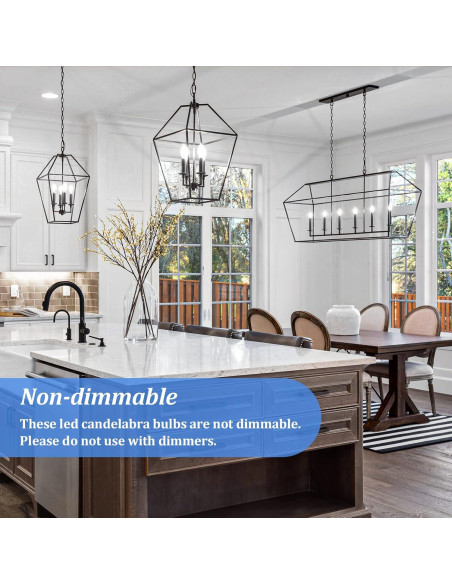 Bombillas LED Candelabra Brightever 6W Luz Diurna 5000K 5 Pzas