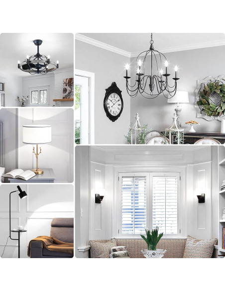 Bombillas LED Candelabra Brightever 6W Luz Diurna 5000K 5 Pzas