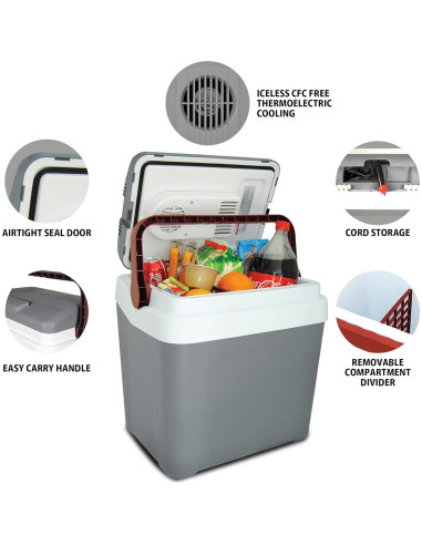 Enfriador Eléctrico Koolatron P25 24L 12V para Auto y Camping