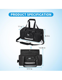 Transportín para Perros y Gatos Wakytu Pequeño Expandible 2