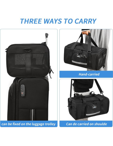 Transportín para Perros y Gatos Wakytu Pequeño Expandible