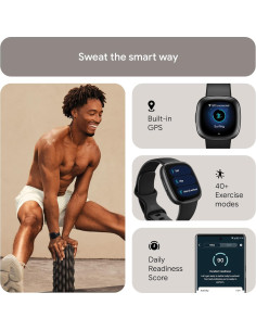 Fitbit Versa 4 Reloj Inteligente GPS 40+ Modos Negro/Gris 2