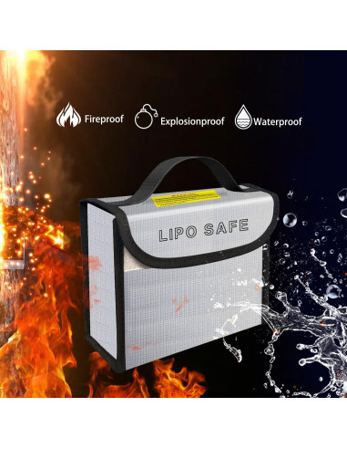 Bolsa de Seguridad Lipo IANDAIROK 185x75x150mm 2PCS