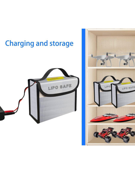Bolsa de Seguridad Lipo IANDAIROK 185x75x150mm 2PCS