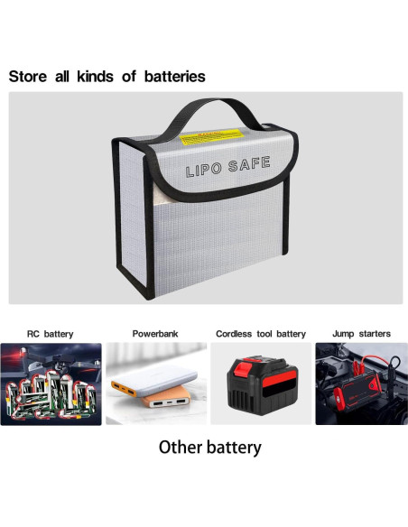 Bolsa de Seguridad Lipo IANDAIROK 185x75x150mm 2PCS