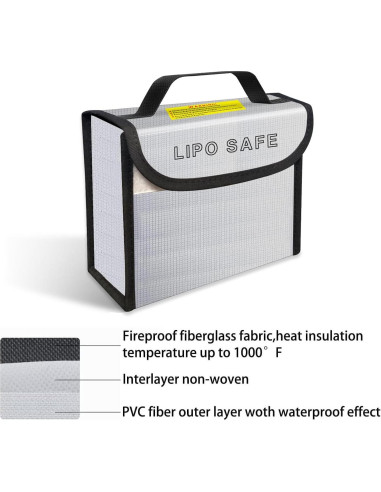 Bolsa de Seguridad Lipo IANDAIROK 185x75x150mm 2PCS