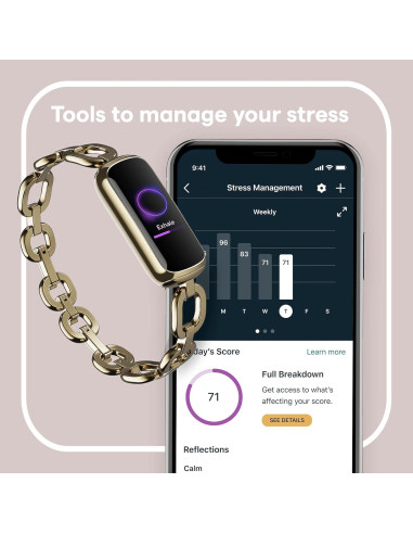 Fitbit Luxe Edición Especial Pulsera Fitness Oro Inoxidable
