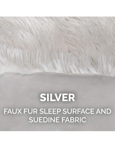 Cama Autocalentadora Furhaven para Gatos Pequeña - Plata