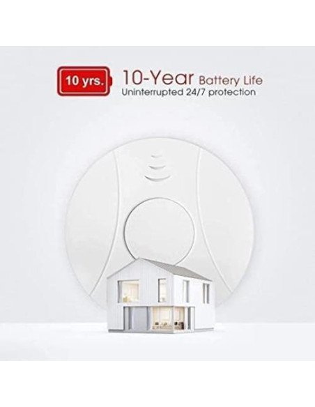 Paquete de 3 Detectores de Humo Lecoolife GS528A