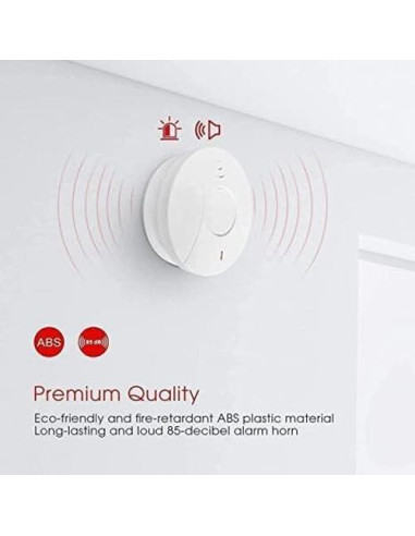 Paquete de 3 Detectores de Humo Lecoolife GS528A