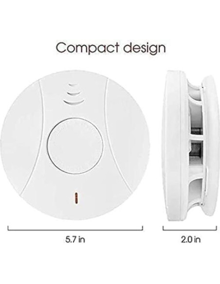 Paquete de 3 Detectores de Humo Lecoolife GS528A