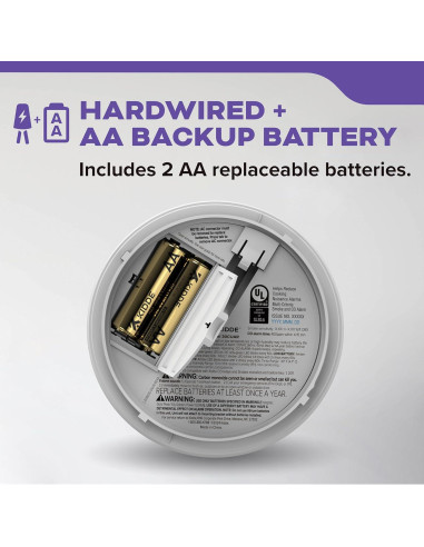 Detector de Humo y Monóxido Kidde 30CUAR-V, Paquete de 2