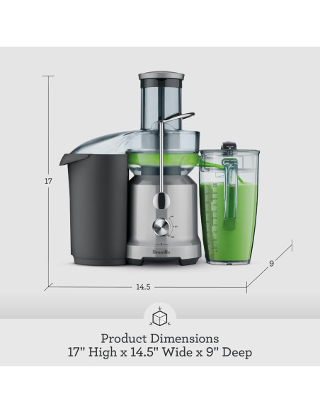 Exprimidor Breville BJE430SIL 2L Plata con Tecnología Fría