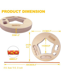 Hangboard POWER GUIDANCE Entrenamiento de Fuerza 24.5x22.3cm 2