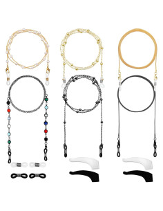Cadena de Gafas Frienda 6 Piezas con Perlas para Mujeres