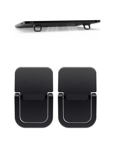 Soporte Elevador de Teclado para Laptop Exdtgt Negro 2 Pcs