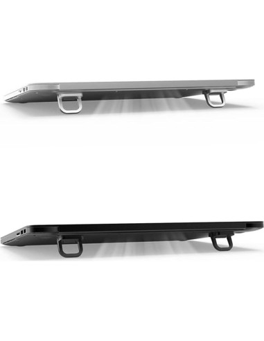 Soporte Elevador de Teclado para Laptop Exdtgt Negro 2 Pcs