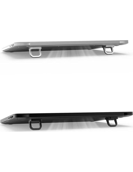 Soporte Elevador de Teclado para Laptop Exdtgt Negro 2 Pcs