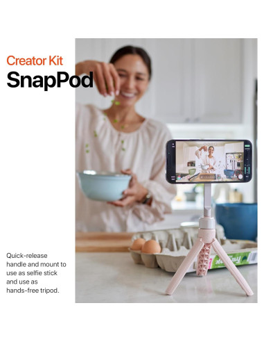 Kit de Creador ShiftCam SnapGrip - Incluye Luz y Trípode