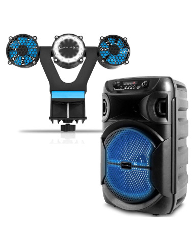 Altavoz Bluetooth Technical Pro 8" 1000W con Ventilador LED