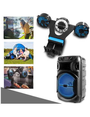 Altavoz Bluetooth Technical Pro 8" 1000W con Ventilador LED