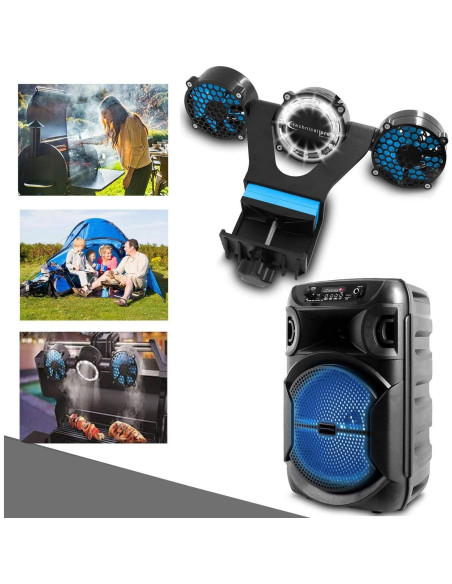 Altavoz Bluetooth Technical Pro 8" 1000W con Ventilador LED