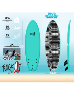 Tabla de Surf Rock-It Albert 182.88x56.89 cm para Principiantes 2