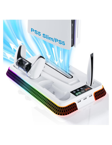 Estación de Enfriamiento y Carga PS5 LHFDIAN con RGB