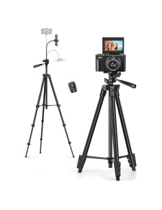 Trípode JOILCAN 82 cm con soporte para celular y control remoto