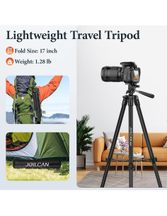 Trípode JOILCAN 82 cm con soporte para celular y control remoto 2