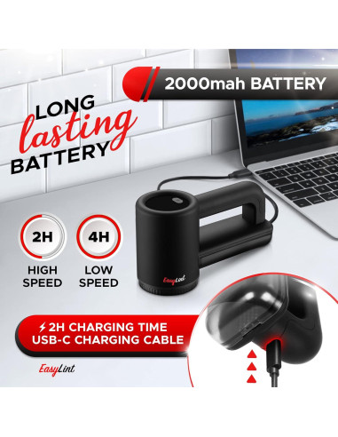 EasyLint Quitapelusas Recargable 6 Cuchillas Pantalla LED