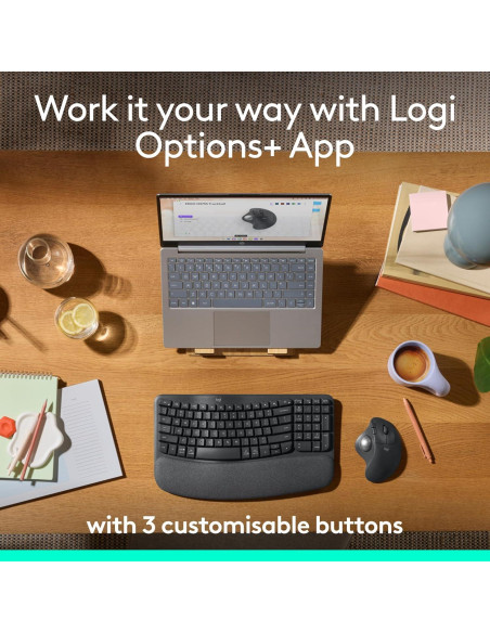 Logitech Ergo M575S Ratón Trackball Inalámbrico Ergonómico